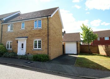Thumbnail 3 bed semi-detached house for sale in Lapwing Grove, Stowmarket