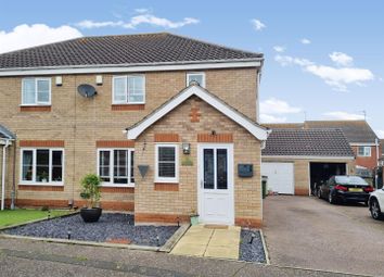 Thumbnail 3 bed semi-detached house for sale in Caraway Drive, Bradwell, Great Yarmouth