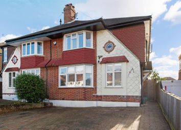 Thumbnail 5 bed semi-detached house for sale in Woodstone Avenue, Stoneleigh, Epsom