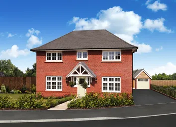 Redrow External Brick Image Of The 4 Bedroom Harrogate Home With Detached Garage At Oakleigh Fields