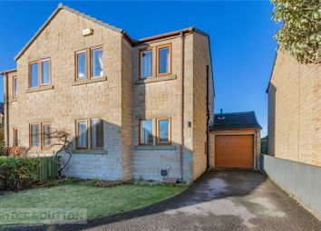 Thumbnail 3 bed semi-detached house for sale in Fox Royd, Shepley, Huddersfield, West Yorkshire