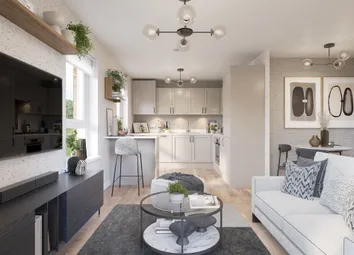 A Modern Kitchen Area With Breakfast Bar