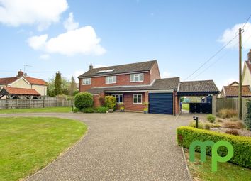 Thumbnail 4 bed detached house for sale in Bunwell Road, Spooner Row, Wymondham