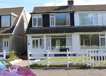 Thumbnail 3 bed semi-detached bungalow for sale in Woodcote, Killay, Swansea