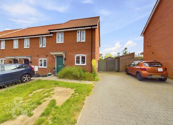 Thumbnail 2 bed semi-detached house for sale in Oak Avenue, Loddon, Norwich