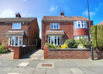 Thumbnail Semi-detached house for sale in Sandringham Drive, Whitley Bay