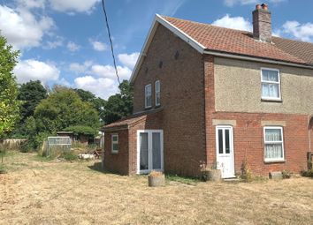 Thumbnail 3 bed semi-detached house for sale in Council Houses, Scoulton, Norwich