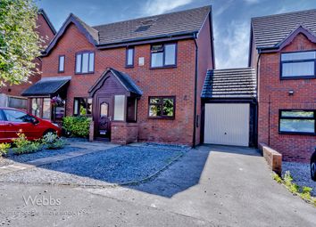 Thumbnail 3 bed semi-detached house for sale in Peak Close, Armitage, Rugeley