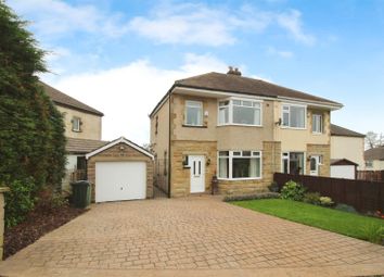 Thumbnail 3 bed semi-detached house for sale in Leafield Crescent, Bradford