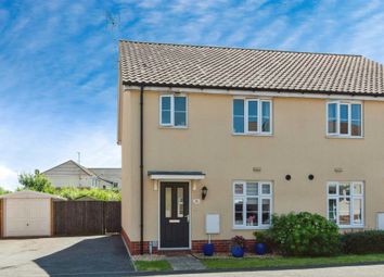 Thumbnail 3 bed semi-detached house for sale in Binyon Close, Stowmarket