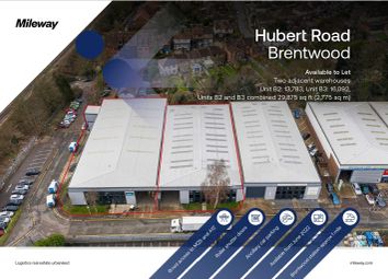 Thumbnail Warehouse to let in Hubert Road, Brentwood
