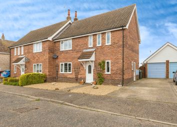 Thumbnail Semi-detached house for sale in Hamilton Close, Watton, Thetford, Norfolk