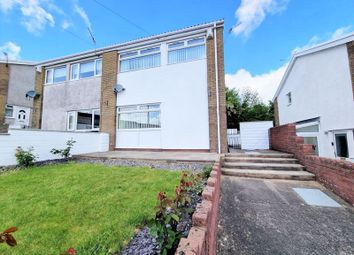 Thumbnail 3 bed semi-detached house for sale in Valley View, Cefn Hengoed, Hengoed