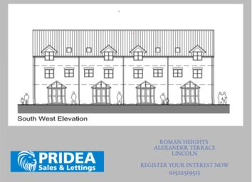 Thumbnail 3 bed town house for sale in `New Development` Plot 6, Alexandra Terrace, Yarborough Road, Lincoln