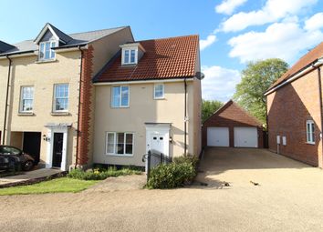 Thumbnail 3 bed town house for sale in East Close, Bury St. Edmunds