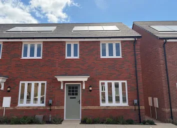 A Modern Red Brick House With White-Framed Windows And A Light Green Door Stands In The Foreground