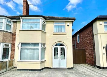 Thumbnail 3 bed semi-detached house for sale in Ecclesall Avenue, Liverpool, Merseyside