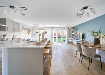 Open Plan Kitchen And Dining Area With Island