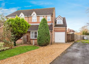 Thumbnail 3 bed semi-detached house for sale in Swallows Close, Gonerby Hill Foot, Grantham