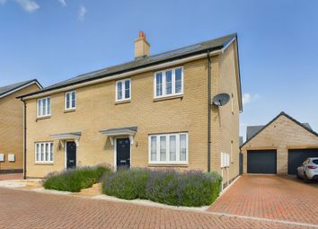 Thumbnail 3 bed semi-detached house for sale in Hawking Way, Cottenham, Cambridge