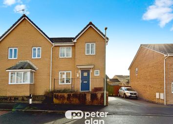 Thumbnail 3 bed semi-detached house for sale in Heol Bryncethin, Sarn, Bridgend