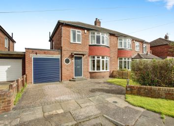 Thumbnail 3 bedroom semi-detached house for sale in Beverley Close, Gosforth, Newcastle Upon Tyne