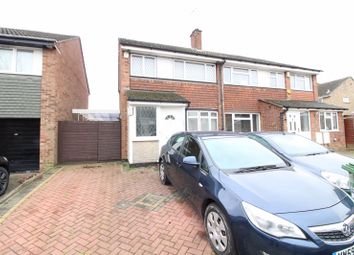 Thumbnail 3 bed semi-detached house for sale in Holgate Drive, Luton