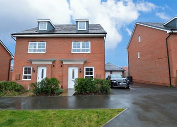 Thumbnail 3 bed semi-detached house to rent in Clayhill Field, Wigston, Leicestershire