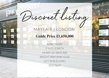 Thumbnail 2 bed flat for sale in Mayfair, London