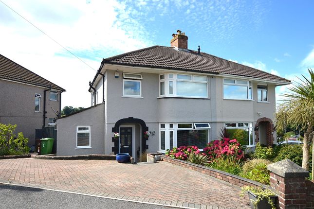 Thumbnail Semi-detached house for sale in Lynwood Avenue, Plympton, Plymouth, Devon