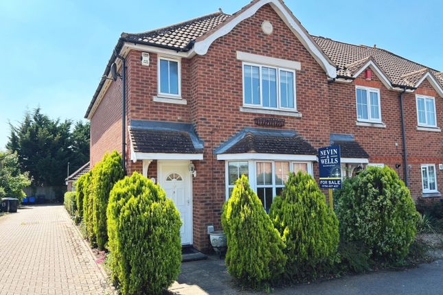 Thumbnail End terrace house for sale in Nightingale Shott, Egham, Surrey