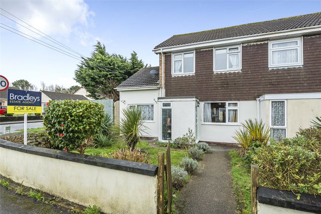 End terrace house for sale in Tregarrian Road, Tolvaddon, Camborne, Cornwall