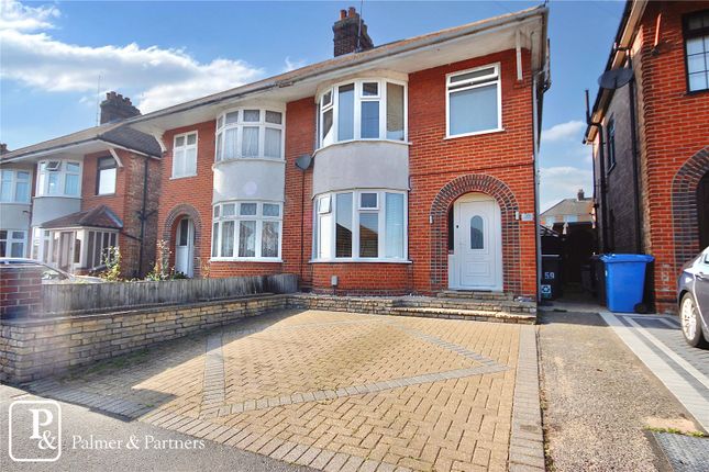 Semi-detached house for sale in Ashcroft Road, Ipswich, Suffolk