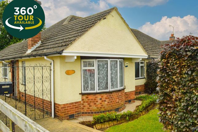 Thumbnail Semi-detached bungalow for sale in Foxhunter Drive, Oadby, Leicester