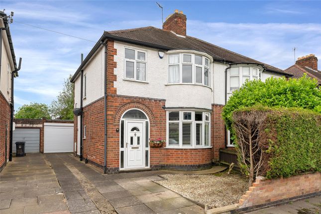 Thumbnail Semi-detached house for sale in Hillcrest Road, Knighton, Leicester