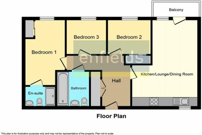 Flat to rent in Fairbourne Court, Centenary Quay