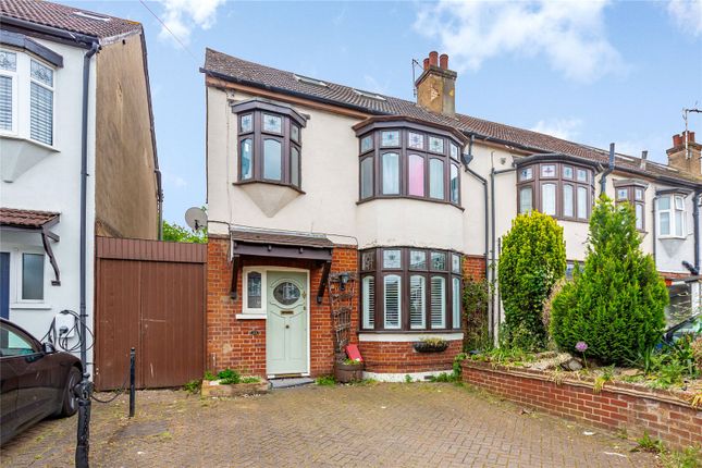Thumbnail End terrace house for sale in Brentwood Road, Romford