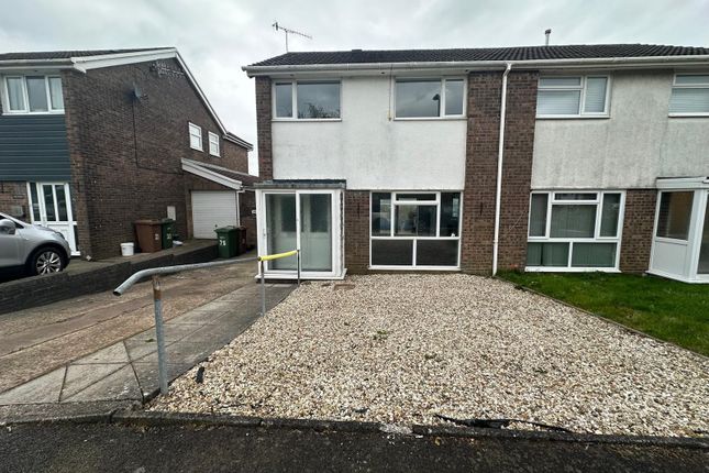 Thumbnail Semi-detached house for sale in Cheriton Avenue, Cefn Hengoed, Hengoed