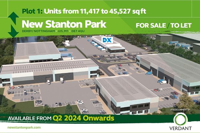 Thumbnail Industrial to let in Plot 1 New Stanton Park, Derby / Nottingham, M1, Derby