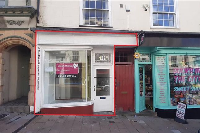 Thumbnail Retail premises to let in Ground Floor Retail Unit, 122 Fore Street, Exeter, Devon