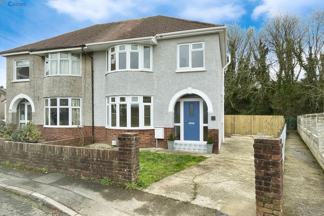 Semi-detached house for sale in Moorlands Road, Bridgend, Bridgend County.