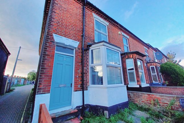 Thumbnail End terrace house for sale in Silver Road, Norwich