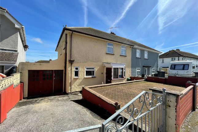 Thumbnail Semi-detached house for sale in Hamoaze Road, Torpoint, Cornwall