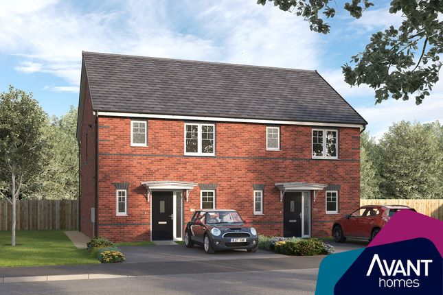 Thumbnail Semi-detached house for sale in "The Heronwell" at Buckthorn Drive, Barton Seagrave, Kettering