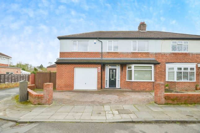 Thumbnail Semi-detached house for sale in Highfield Road, Stockton-On-Tees, Durham