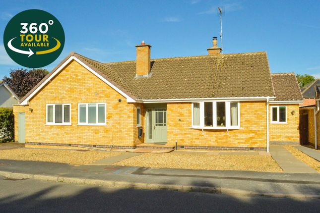 Thumbnail Detached bungalow for sale in Windmill Gardens, Kibworth, Leicester