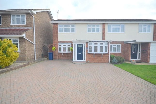 Thumbnail End terrace house to rent in Swanbourne Drive, Hornchurch, Essex