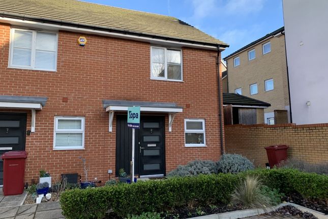 Thumbnail End terrace house for sale in Lindisfarne Way, Reading