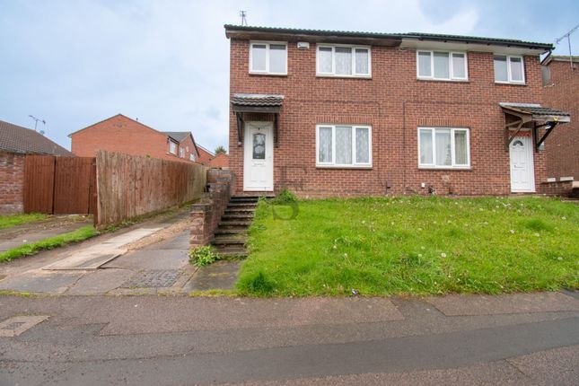 Thumbnail Semi-detached house for sale in Heatherbrook Road, Leicester