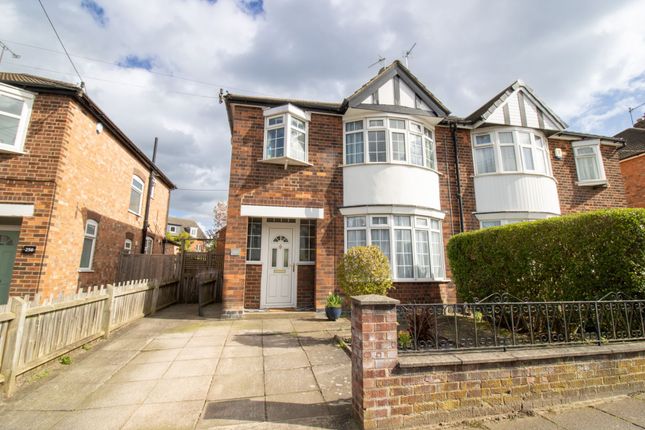 Thumbnail Semi-detached house for sale in Queens Road, Clarendon Park, Leicester